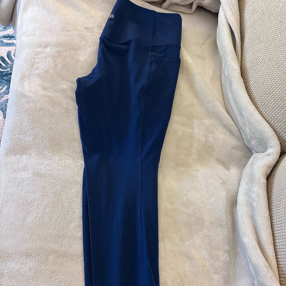 Athleta Salutation Stash High Rise Legging - Navy Large